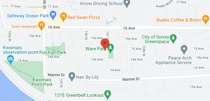 map of 13096 15 AVENUE